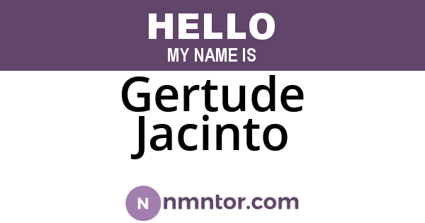 Gertude Jacinto