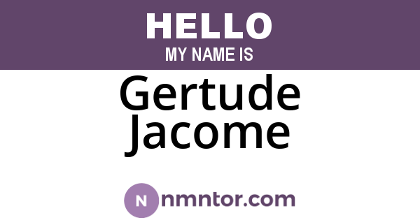 Gertude Jacome