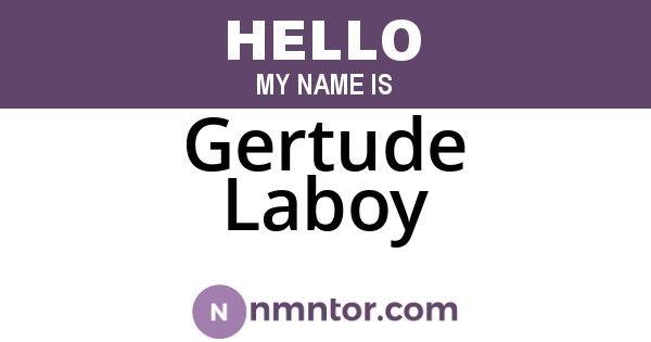 Gertude Laboy