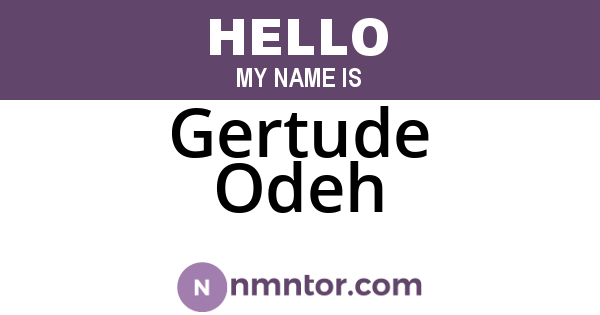 Gertude Odeh