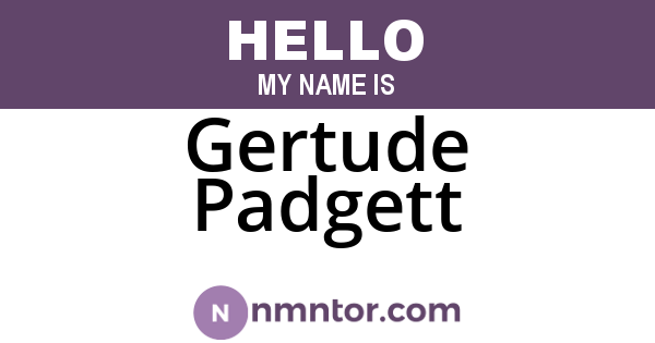 Gertude Padgett