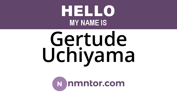 Gertude Uchiyama