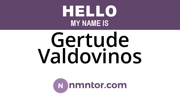 Gertude Valdovinos