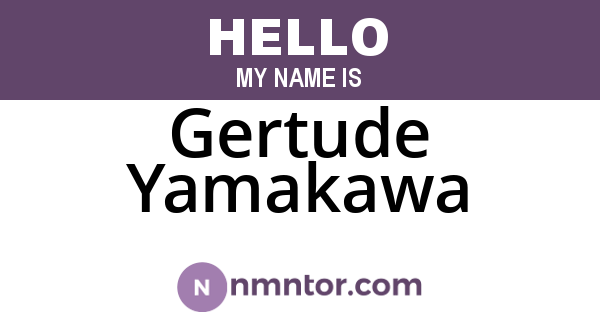 Gertude Yamakawa
