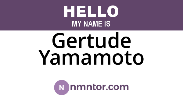 Gertude Yamamoto