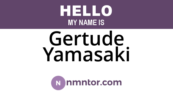 Gertude Yamasaki