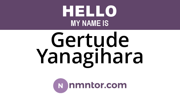 Gertude Yanagihara