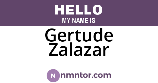 Gertude Zalazar