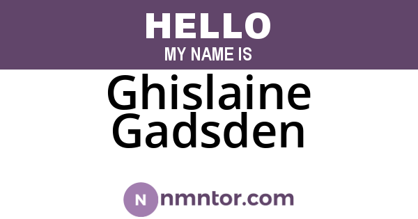 Ghislaine Gadsden