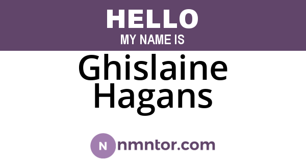 Ghislaine Hagans