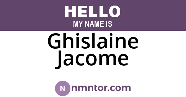 Ghislaine Jacome