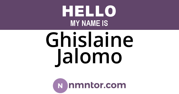 Ghislaine Jalomo