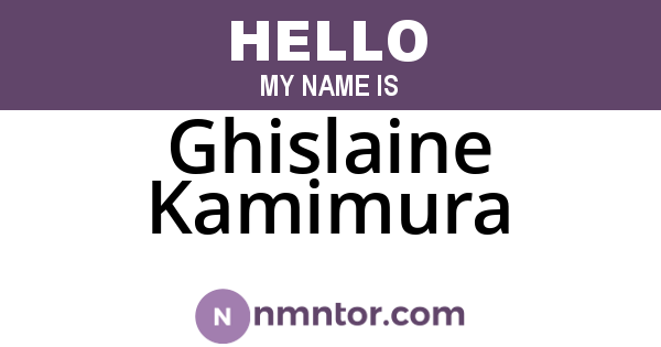 Ghislaine Kamimura