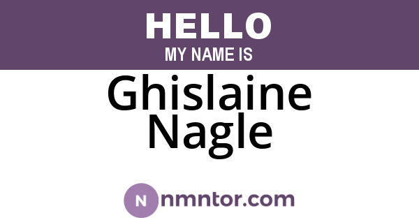 Ghislaine Nagle