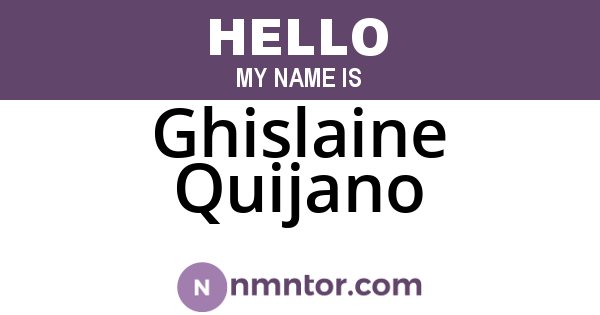 Ghislaine Quijano