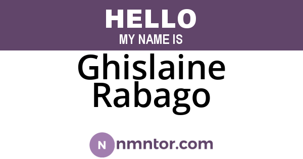 Ghislaine Rabago