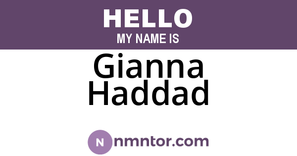 Gianna Haddad
