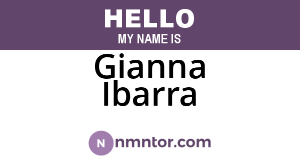 Gianna Ibarra