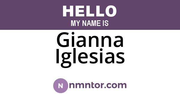 Gianna Iglesias