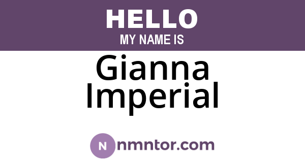 Gianna Imperial