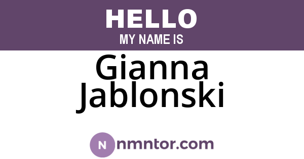 Gianna Jablonski