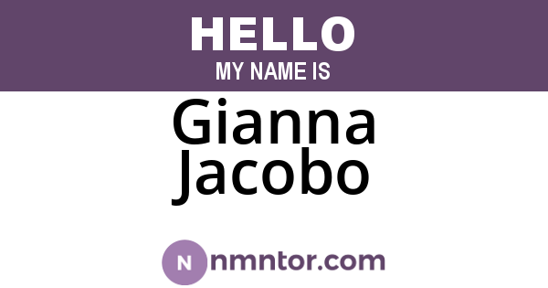 Gianna Jacobo