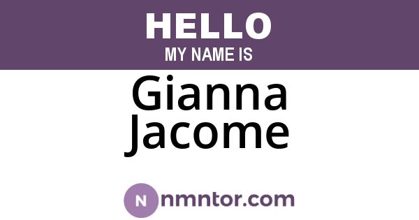 Gianna Jacome
