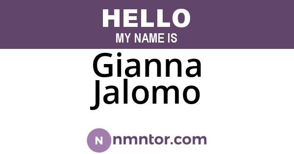Gianna Jalomo