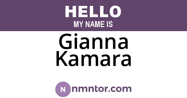 Gianna Kamara