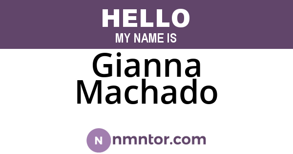 Gianna Machado