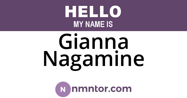 Gianna Nagamine