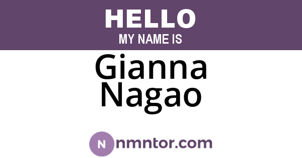 Gianna Nagao
