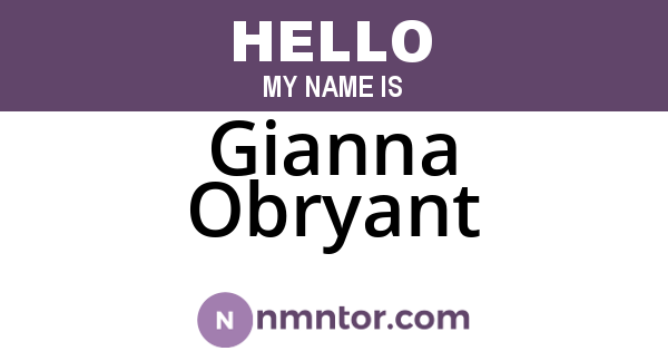 Gianna Obryant