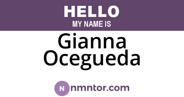 Gianna Ocegueda