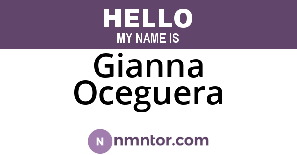 Gianna Oceguera