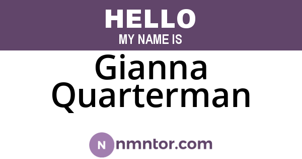 Gianna Quarterman
