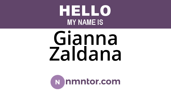 Gianna Zaldana