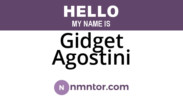 Gidget Agostini
