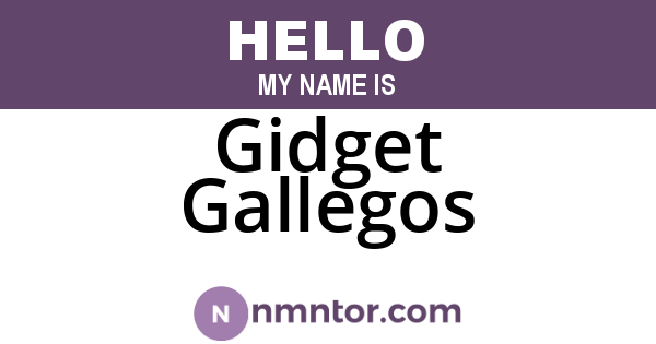 Gidget Gallegos