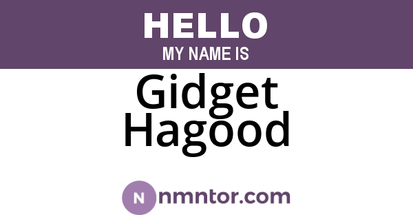 Gidget Hagood