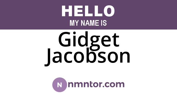 Gidget Jacobson