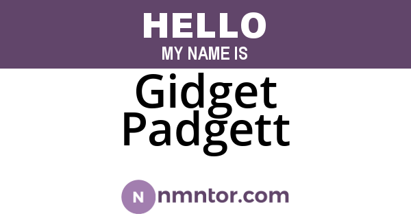 Gidget Padgett
