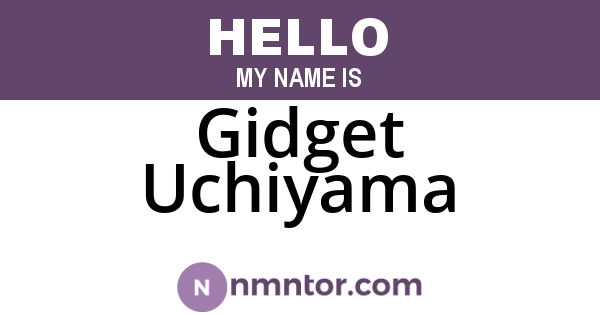 Gidget Uchiyama