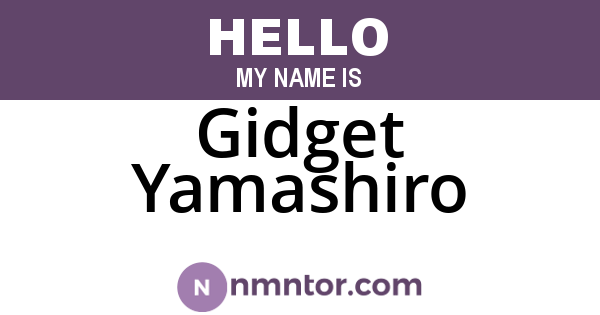 Gidget Yamashiro