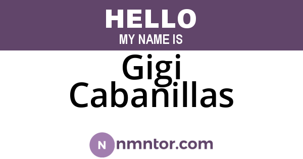 Gigi Cabanillas