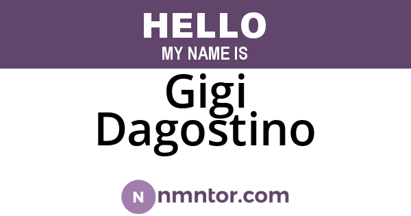 Gigi Dagostino