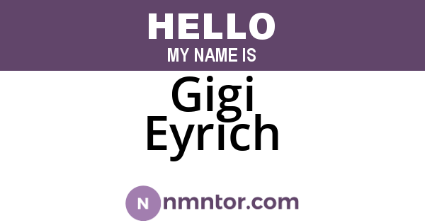 Gigi Eyrich
