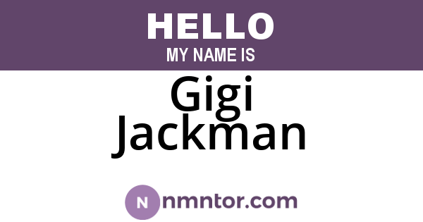 Gigi Jackman