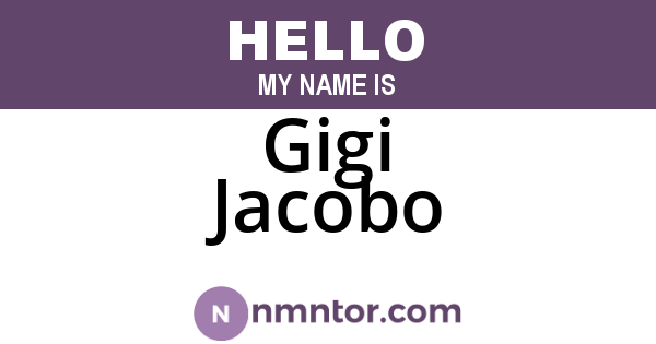 Gigi Jacobo