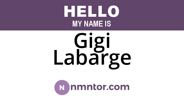Gigi Labarge
